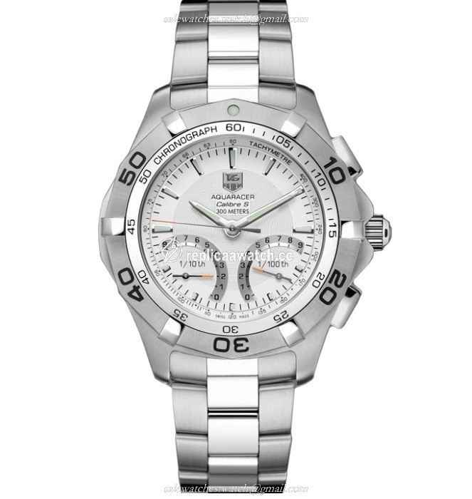 CAF7011.BA0815 TAG Heuer Aquaracer Calibre S 1/100TH Sec Electro-Mechanical Chronograph 43 mm