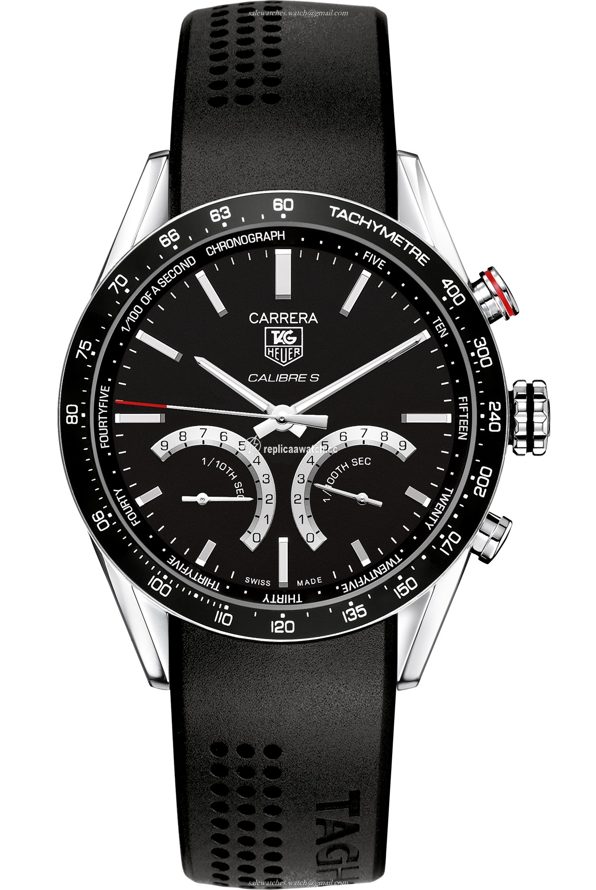 CV7A12.FT6012 TAG Heuer Carrera Caliber 1/100th sec electro-mechanical chronograph