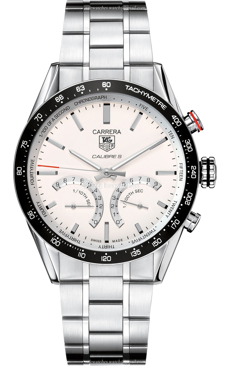 CV7A13.BA0795 TAG Heuer Carrera Caliber 1/100th sec electro-mechanical chronograph
