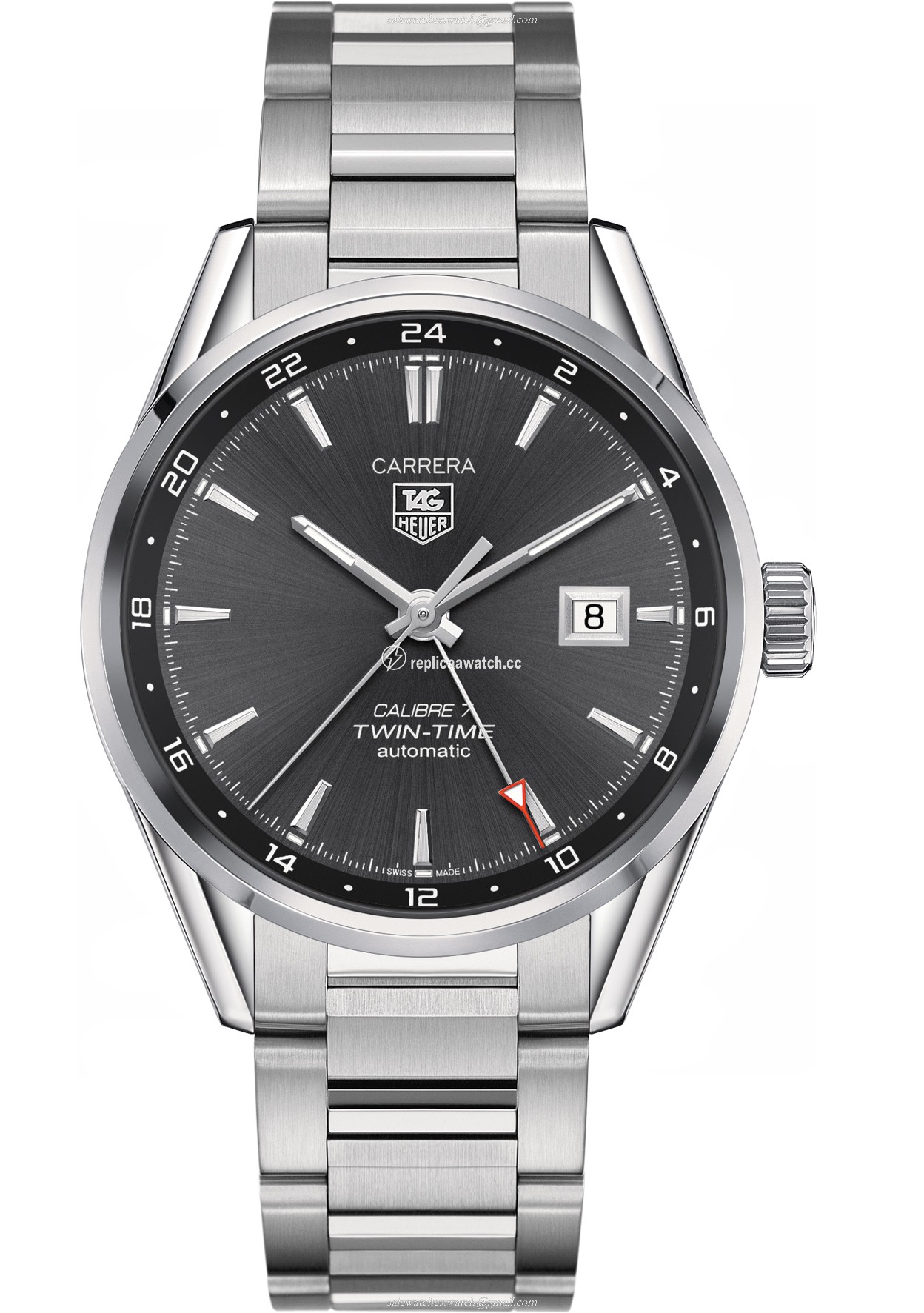 WAR2012.BA0723 TAG Heuer Carrera Twin Time Automatic