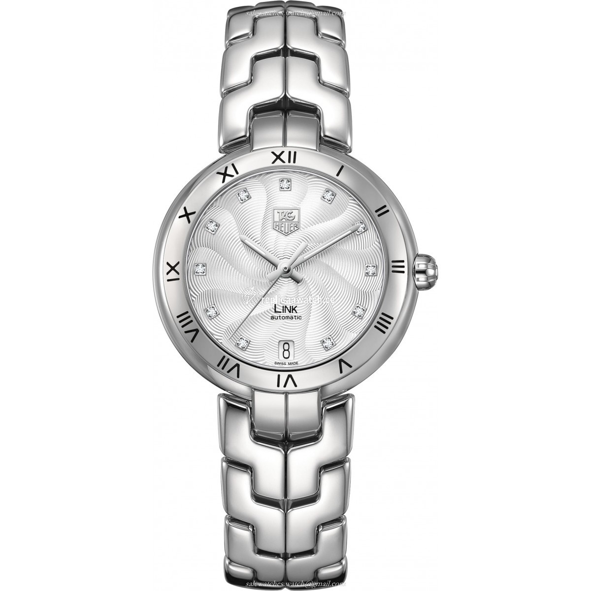 WAT2311.BA0956 TAG Heuer Link Diamond Dial and Roman Numeral Bezel