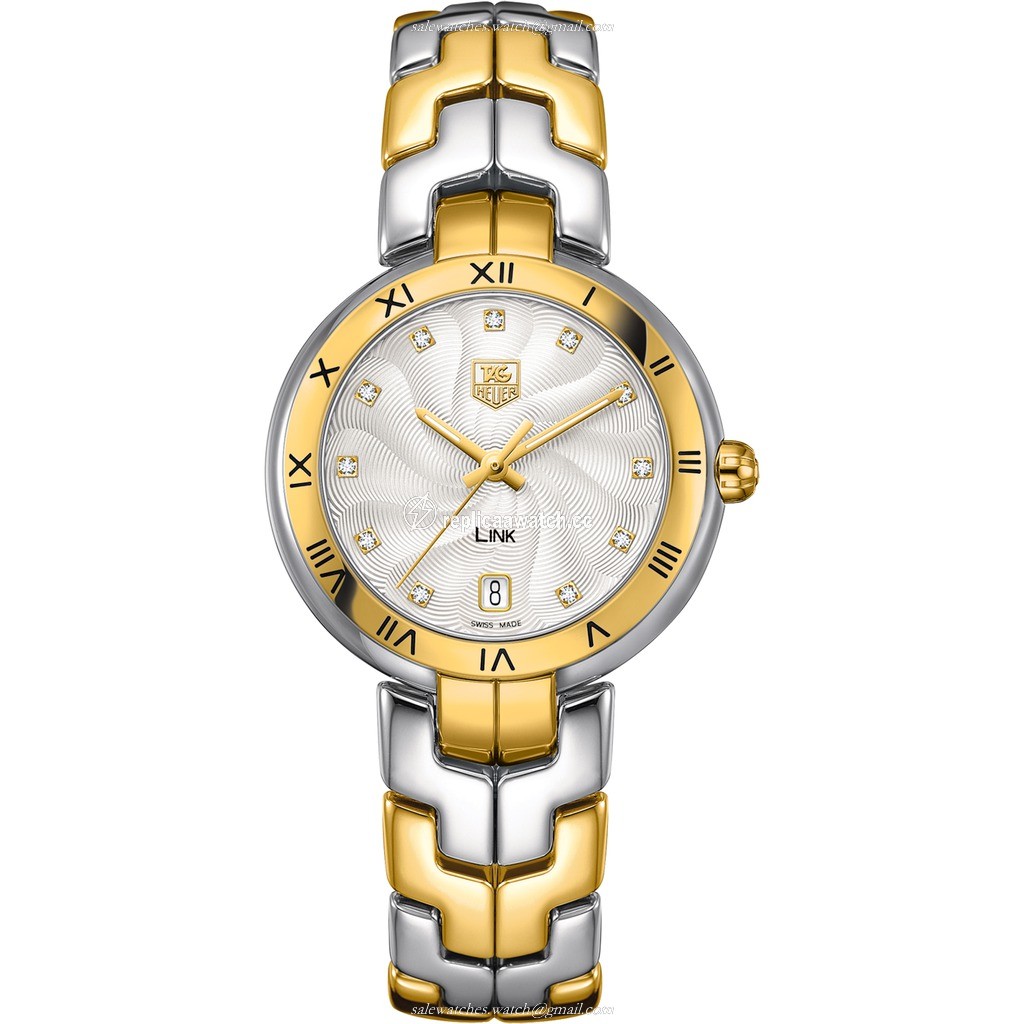 WAT1350.BB0957 TAG Heuer Link Diamond Dial Roman Numeral Bezel