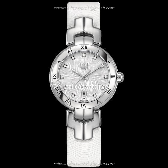 WAT1411.FC6316 TAG Heuer Link Diamond Dial Roman Numeral Bezel