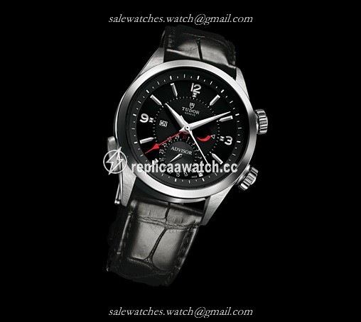 79620TN-Black alligator strap Tudor Heritage Advisor