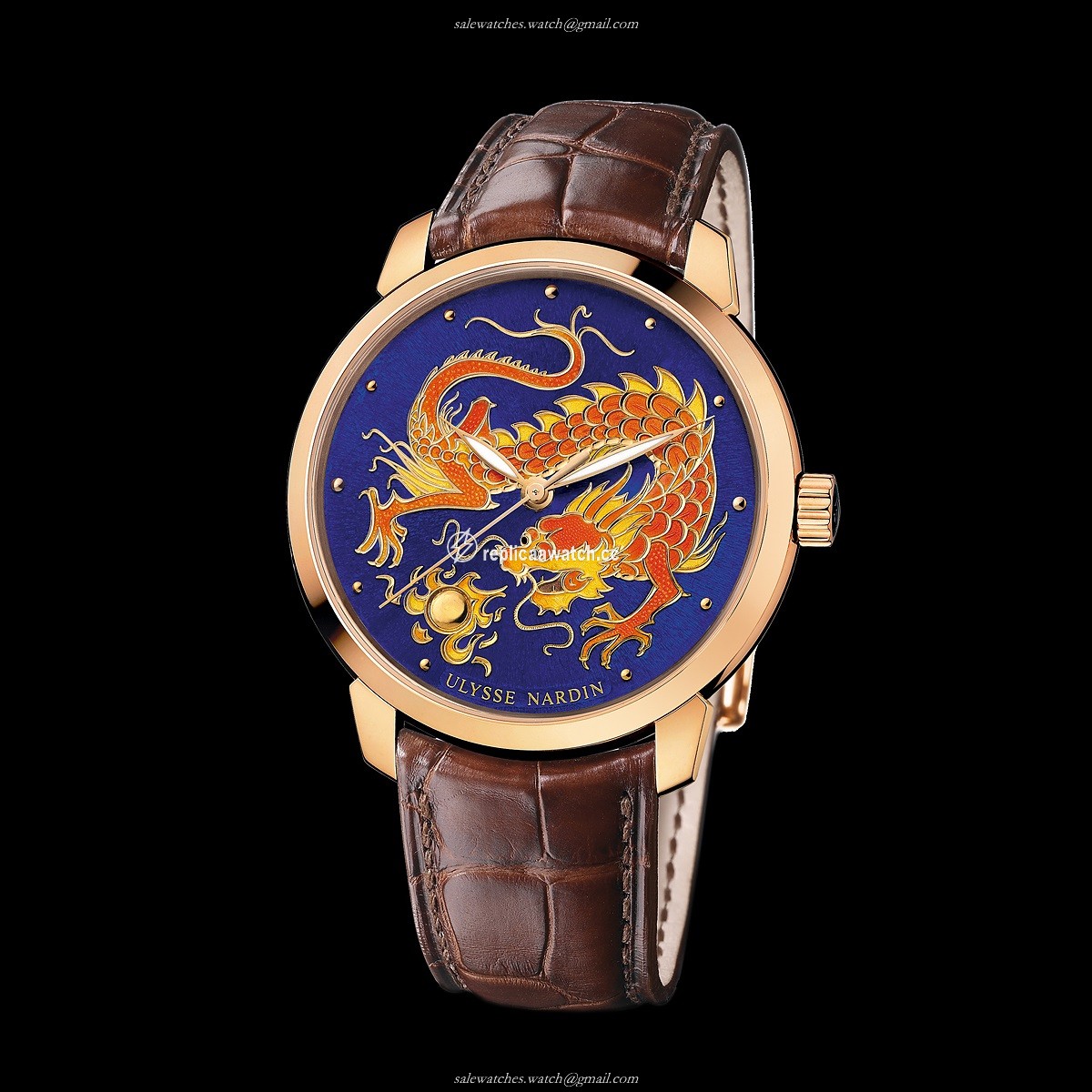 8156-111-2/DRAGON Ulysse Nardin Classical - Classico Enamel Limited Edition
