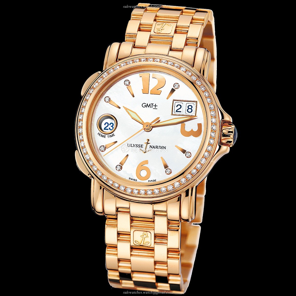 226-28B-8/691 Ulysse Nardin Functional Ladies - Dual Time Lady