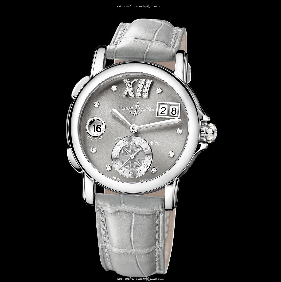 243-22/30-02 Ulysse Nardin Functional Ladies - Dual Time Lady