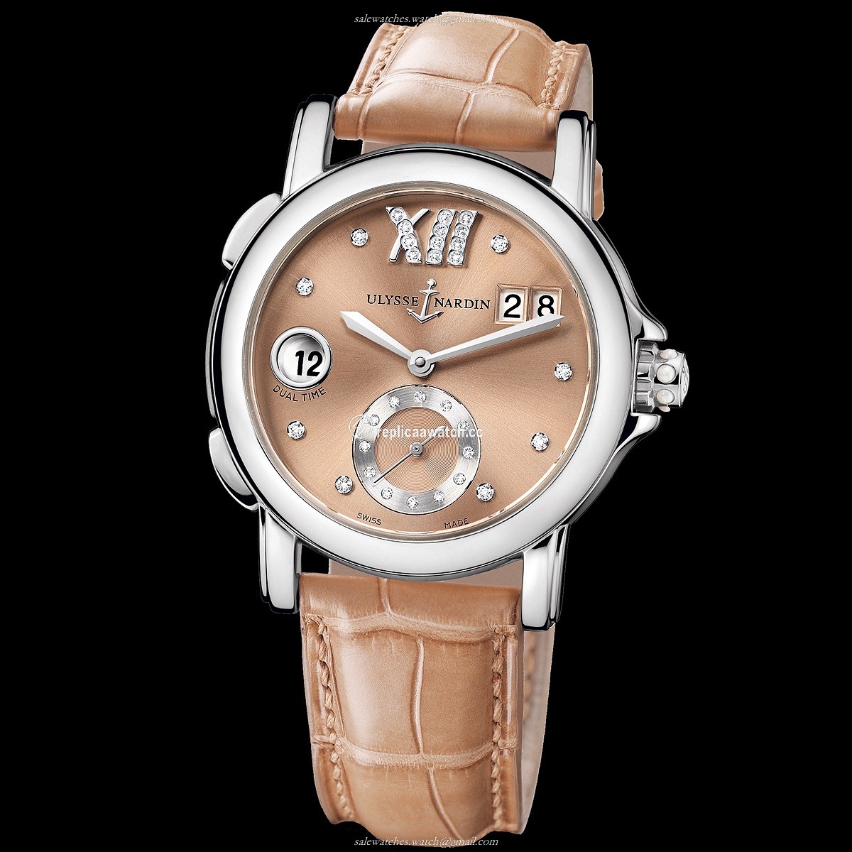 243-22/30-09 Ulysse Nardin Functional Ladies - Dual Time Lady