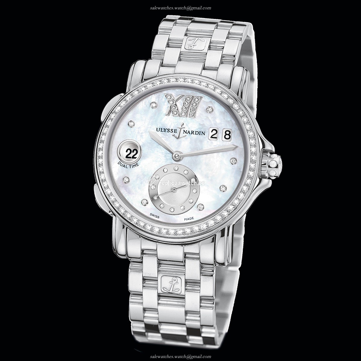 243-22B-7/391 Ulysse Nardin Functional Ladies - Dual Time Lady