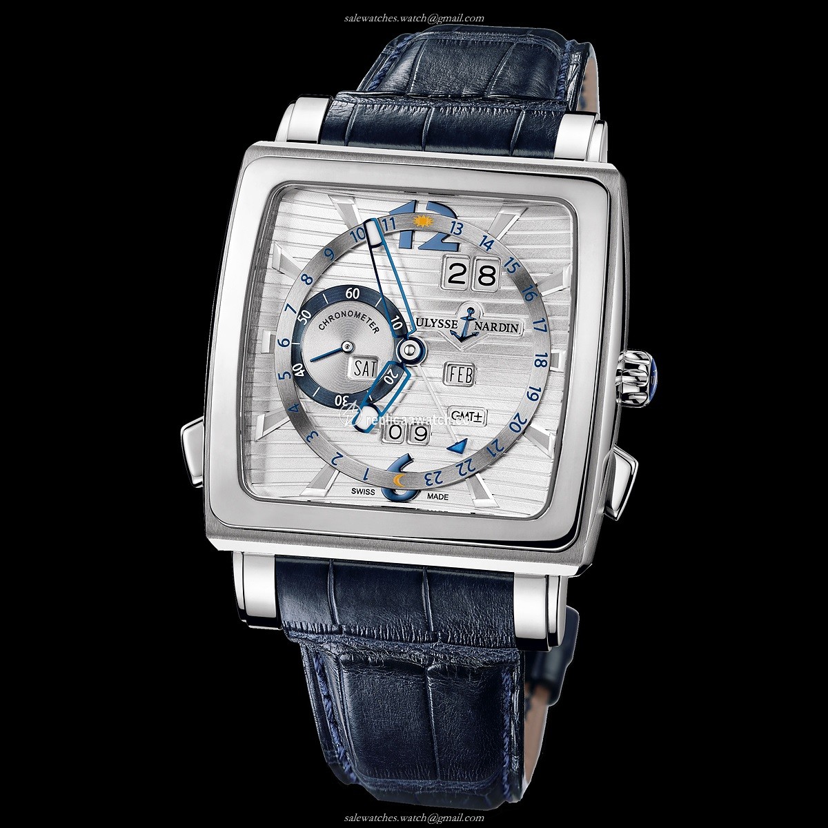 320-90/91 Ulysse Nardin Functional Quadrato Perpetual