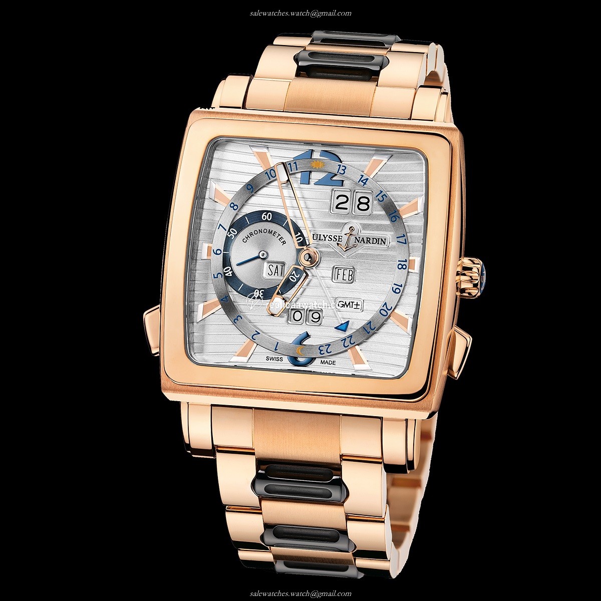 326-90-8M/91 Ulysse Nardin Functional Quadrato Perpetual
