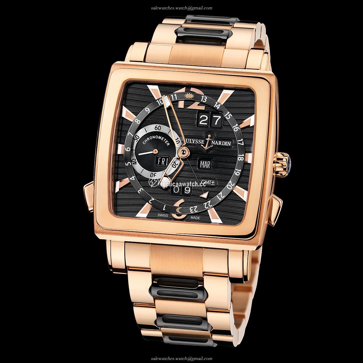 326-90-8M/92 Ulysse Nardin Functional Quadrato Perpetual