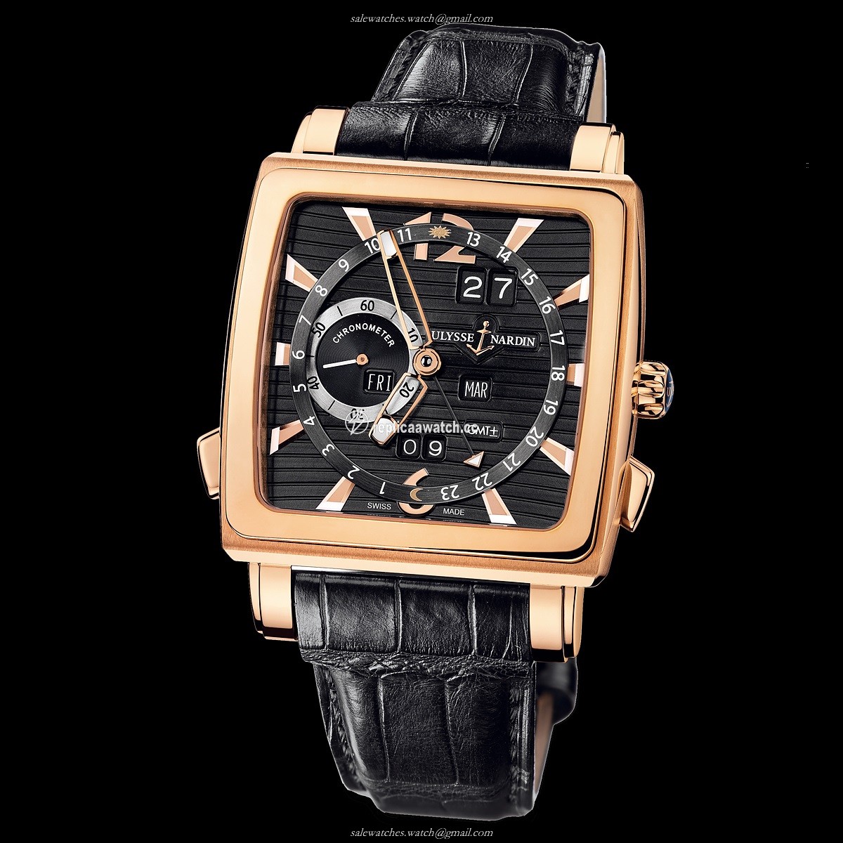 326-90/92 Ulysse Nardin Functional Quadrato Perpetual