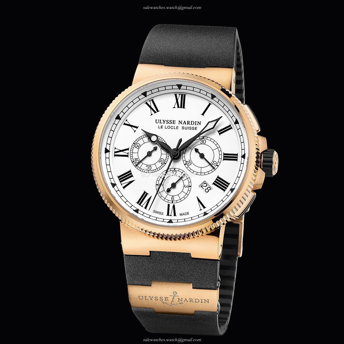 1506-150LE-3 Ulysse Nardin Marine Chronograph Manufacture