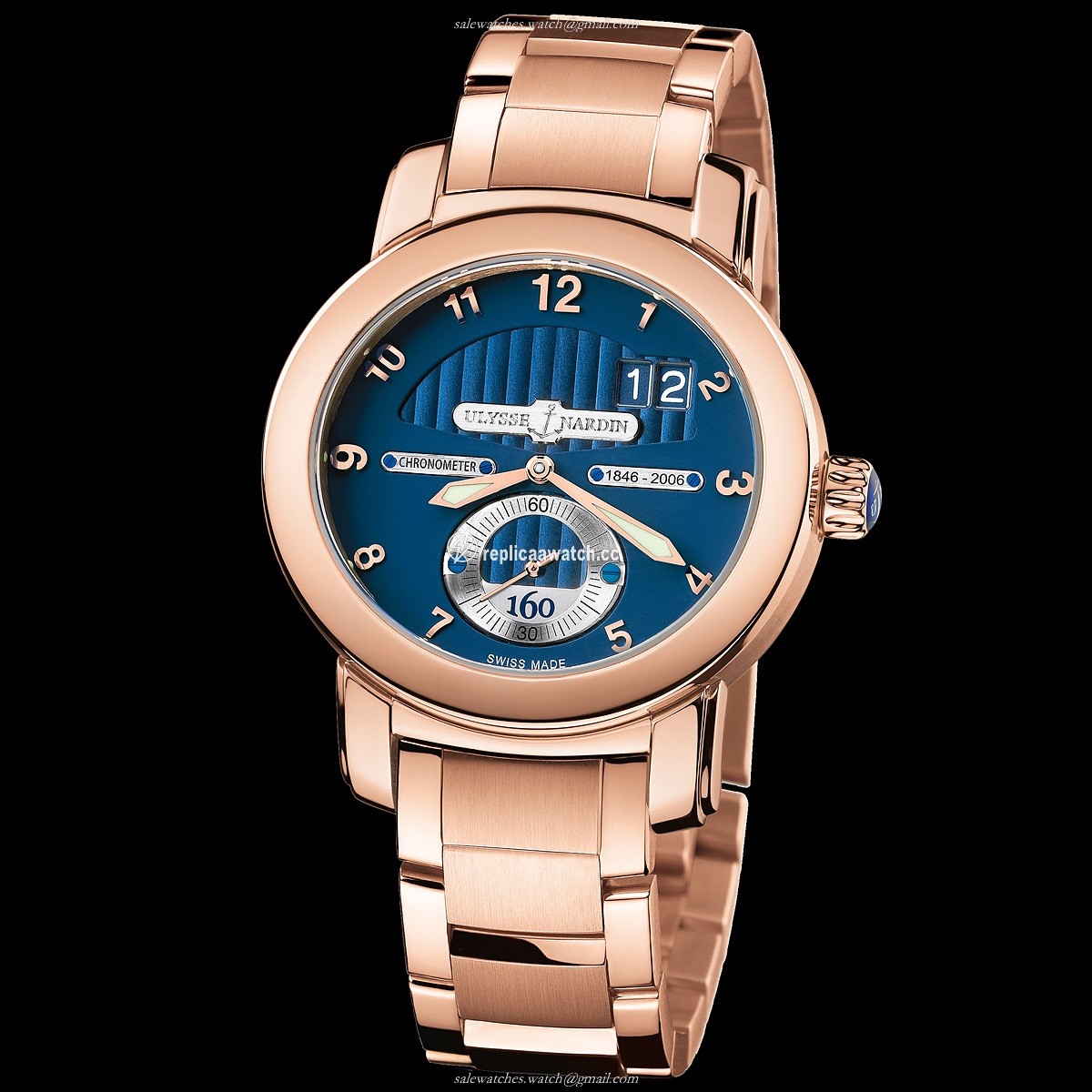 1602-100-8M Ulysse Nardin Marine Chronometer 160th Anniversary