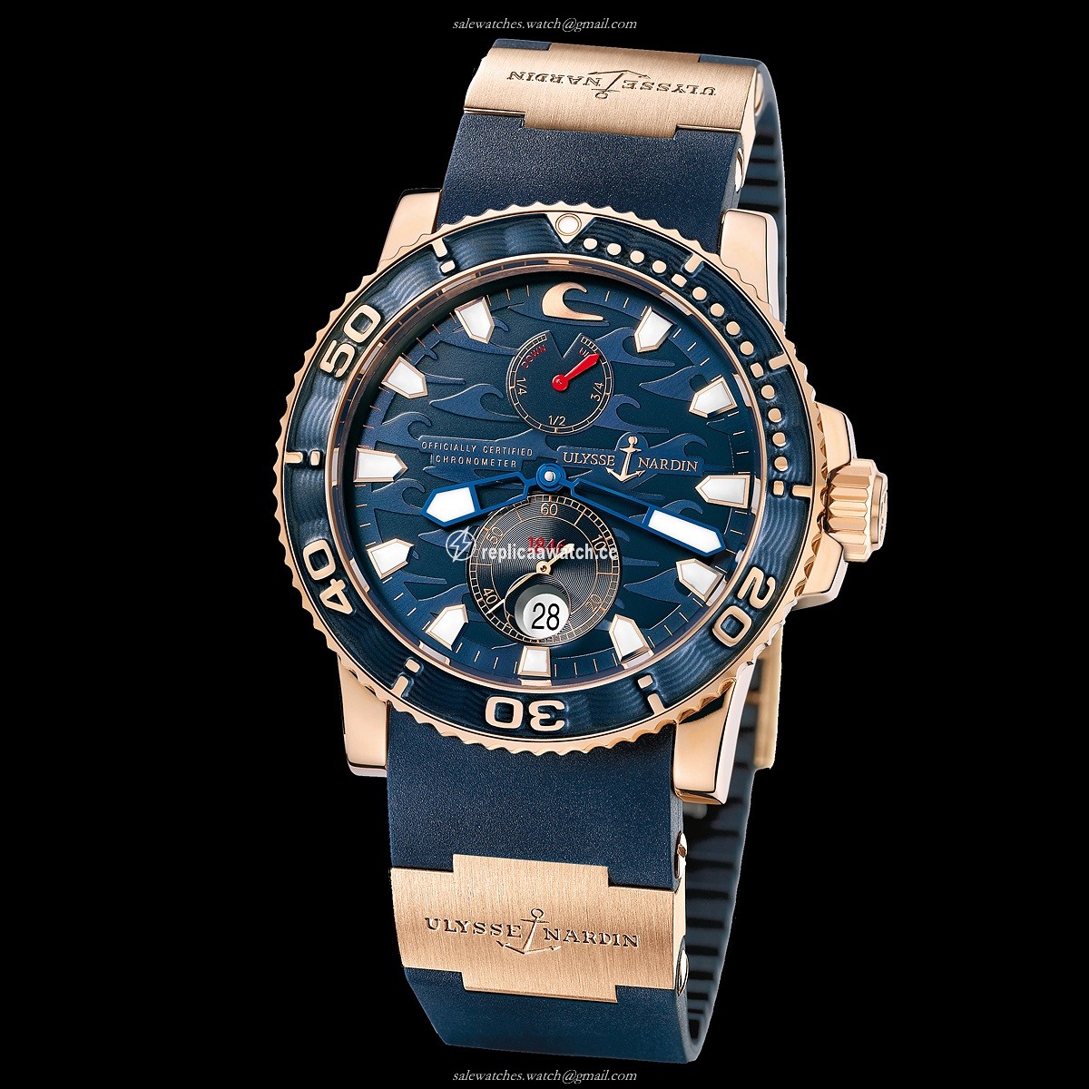 266-36LE-3A Ulysse Nardin Marine Chronometer Blue Surf