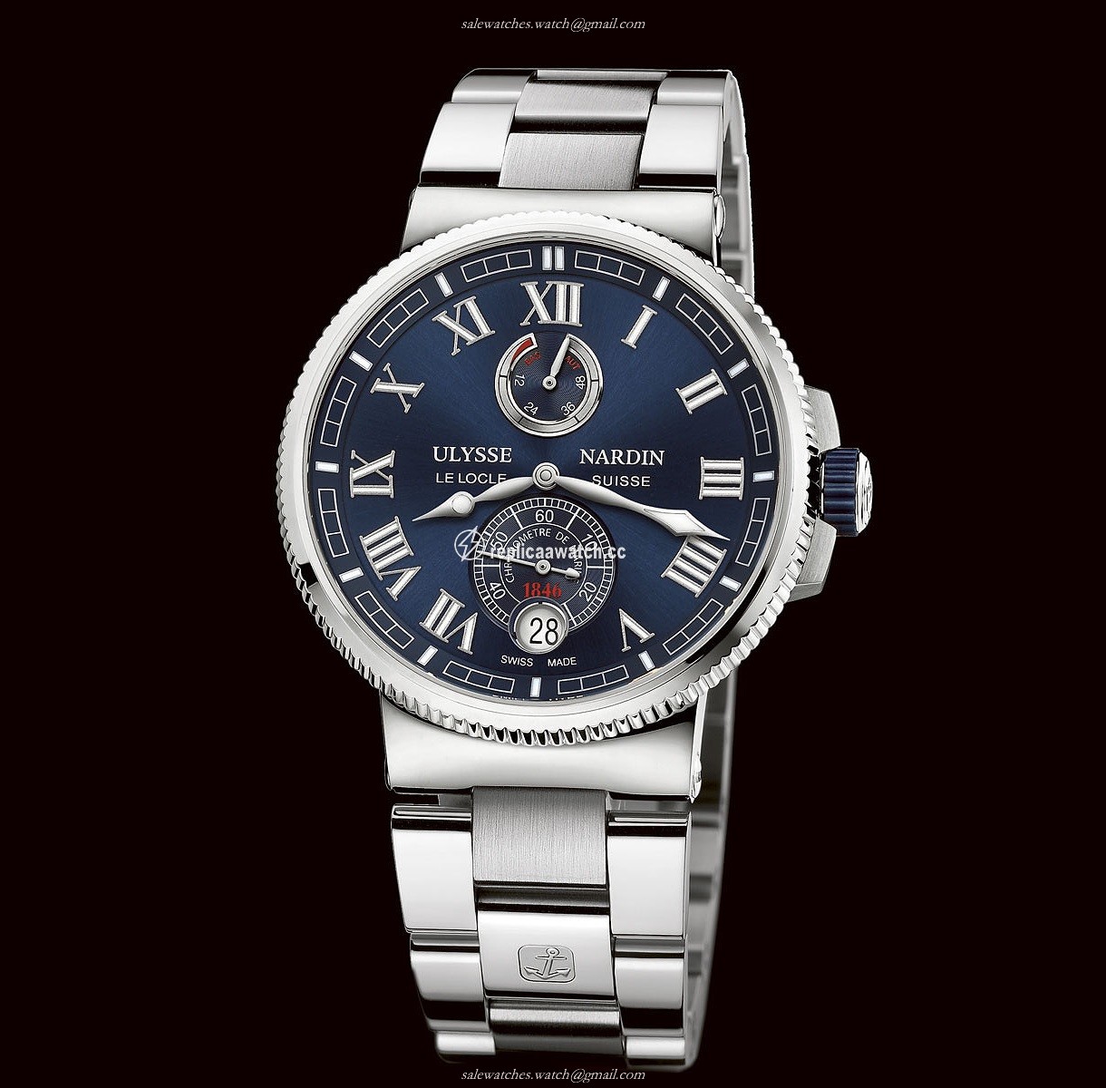 1183-126-7M/43 Ulysse Nardin Marine Chronometer Manufacture