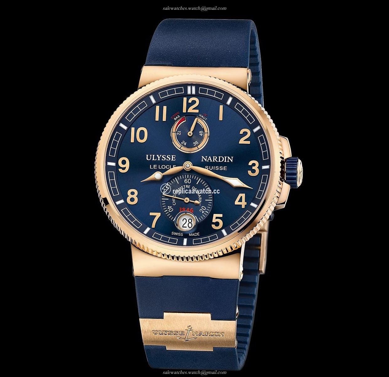 1186-126-3/63 Ulysse Nardin Marine Chronometer Manufacture