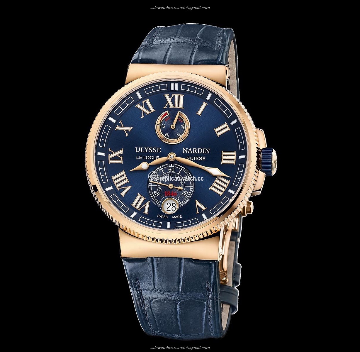 1186-126/43 Ulysse Nardin Marine Chronometer Manufacture
