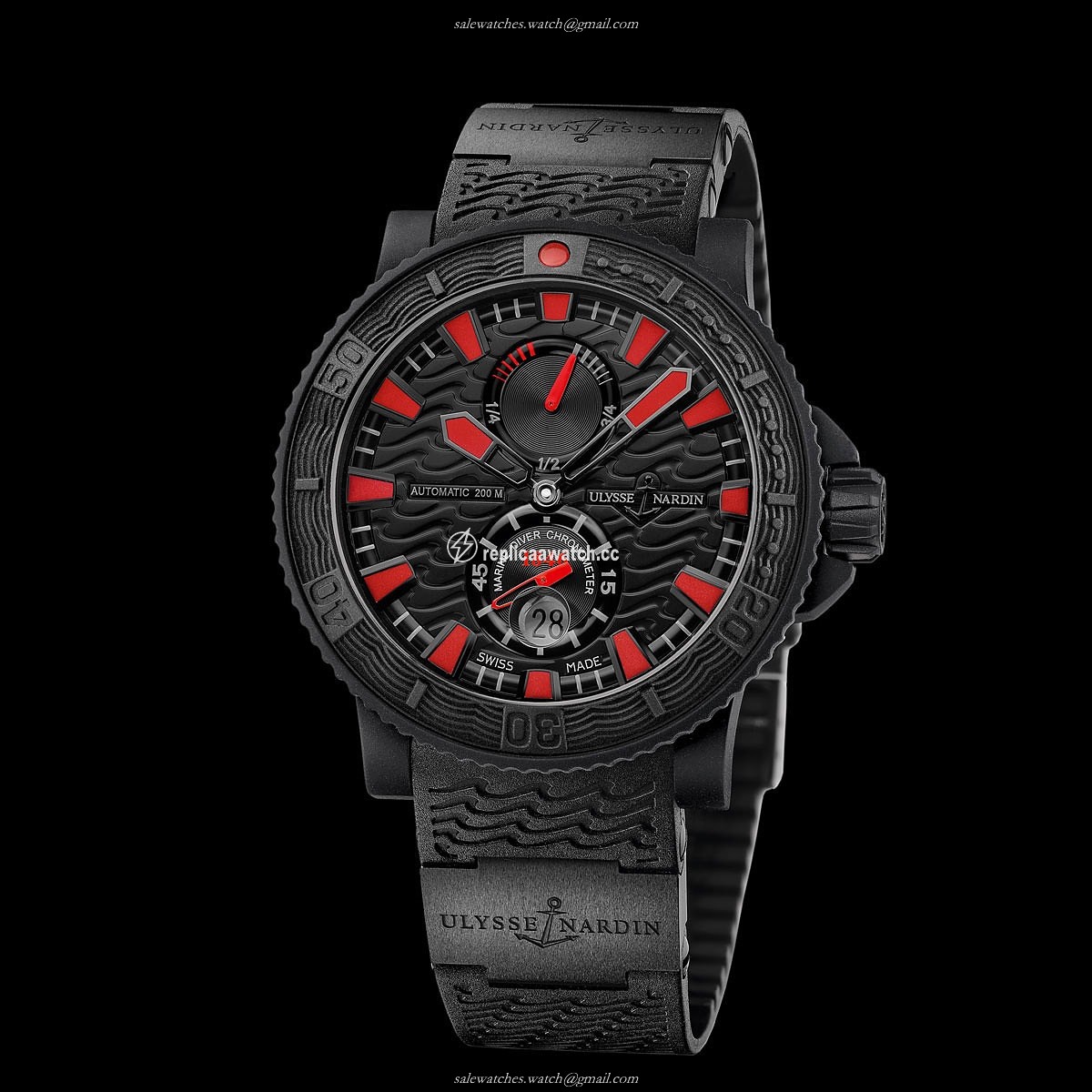 263-92-3C Ulysse Nardin Marine Diver Black Sea / Blue Sea