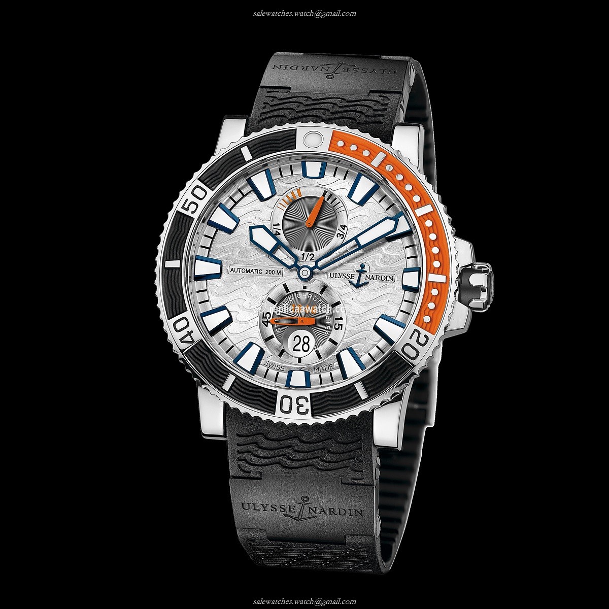263-90-3C/91 Ulysse Nardin Marine Diver Titanium