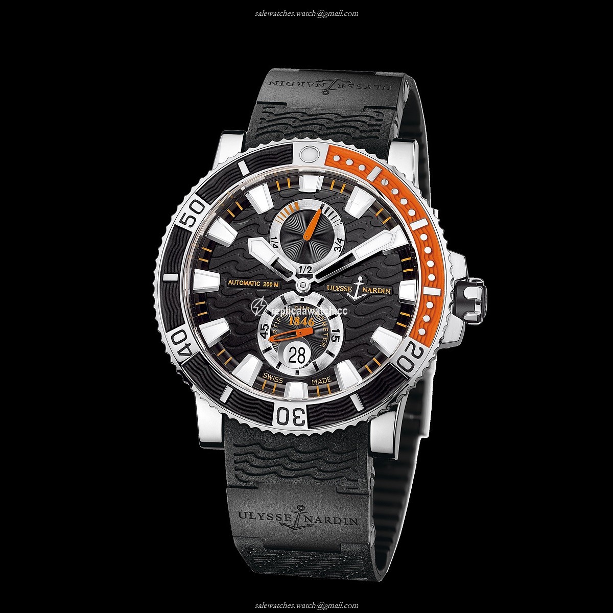 263-90-3C/92 Ulysse Nardin Marine Diver Titanium