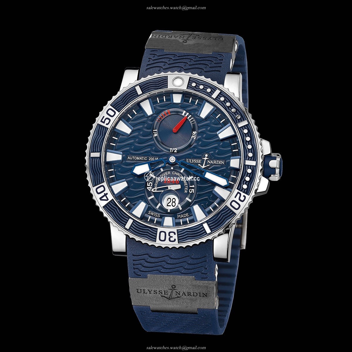 263-90-3C/93 Ulysse Nardin Marine Diver Titanium
