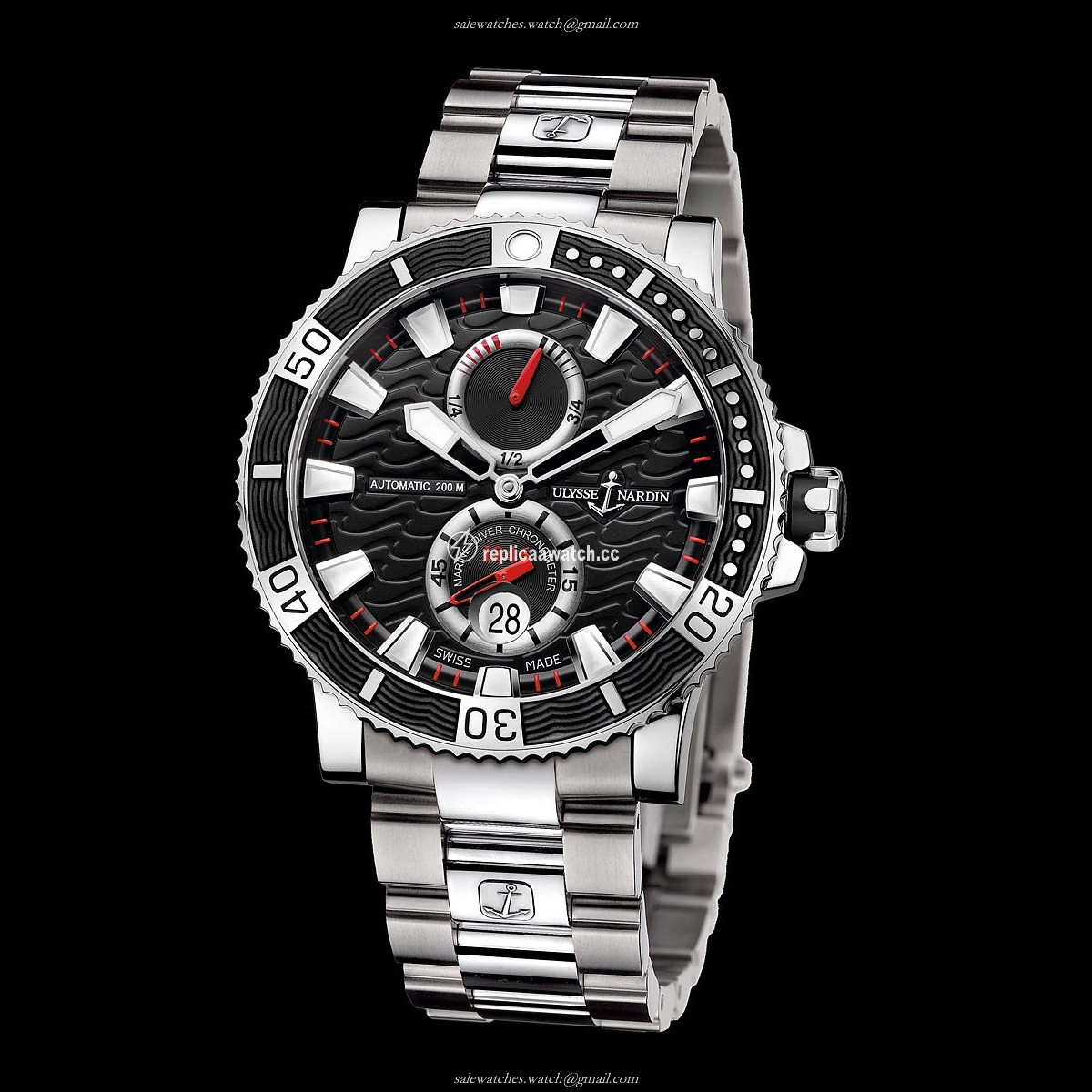 263-90-7M/72 Ulysse Nardin Marine Diver Titanium