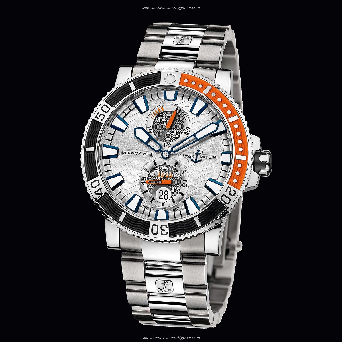 263-90-7M/91 Ulysse Nardin Marine Diver Titanium
