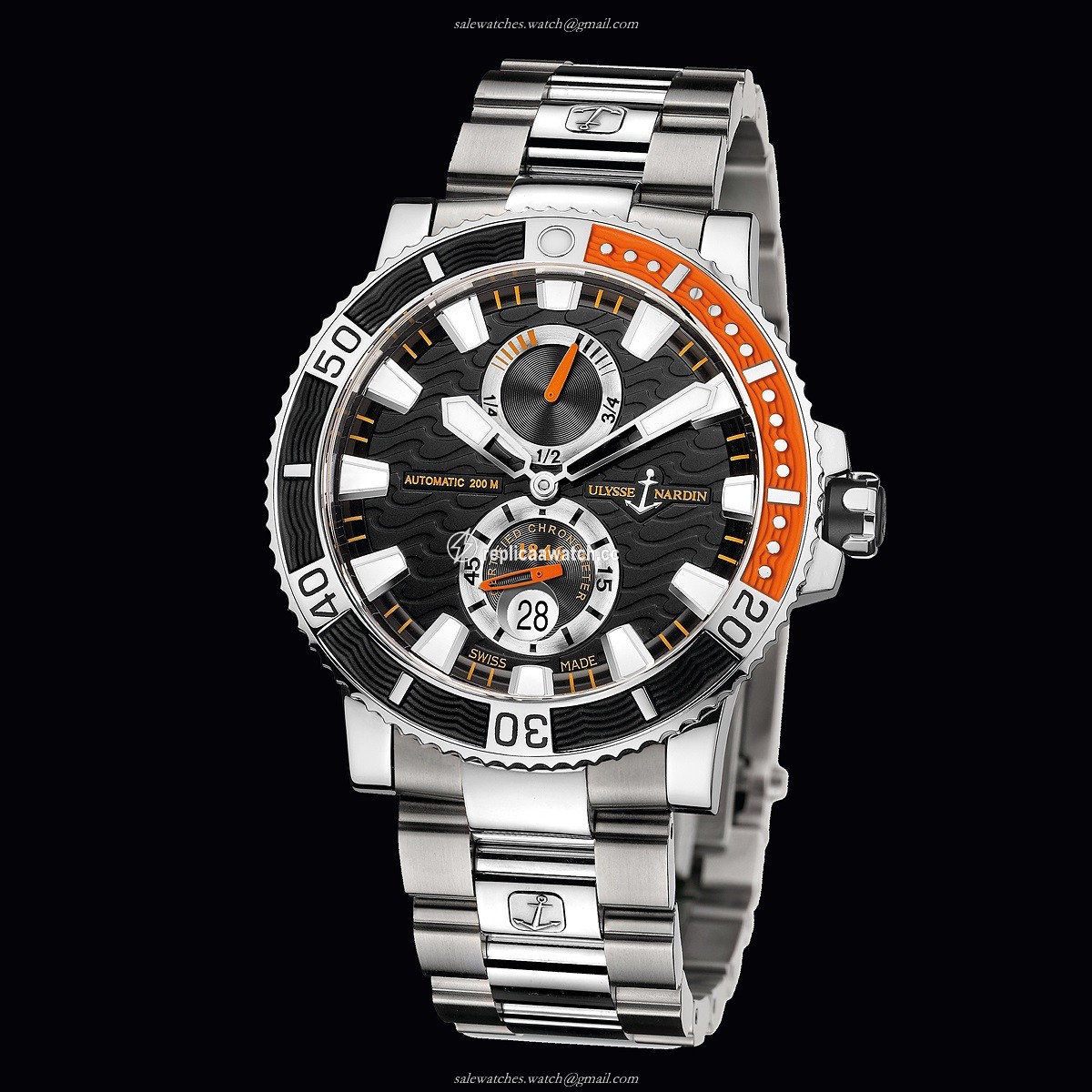 263-90-7M/92 Ulysse Nardin Marine Diver Titanium