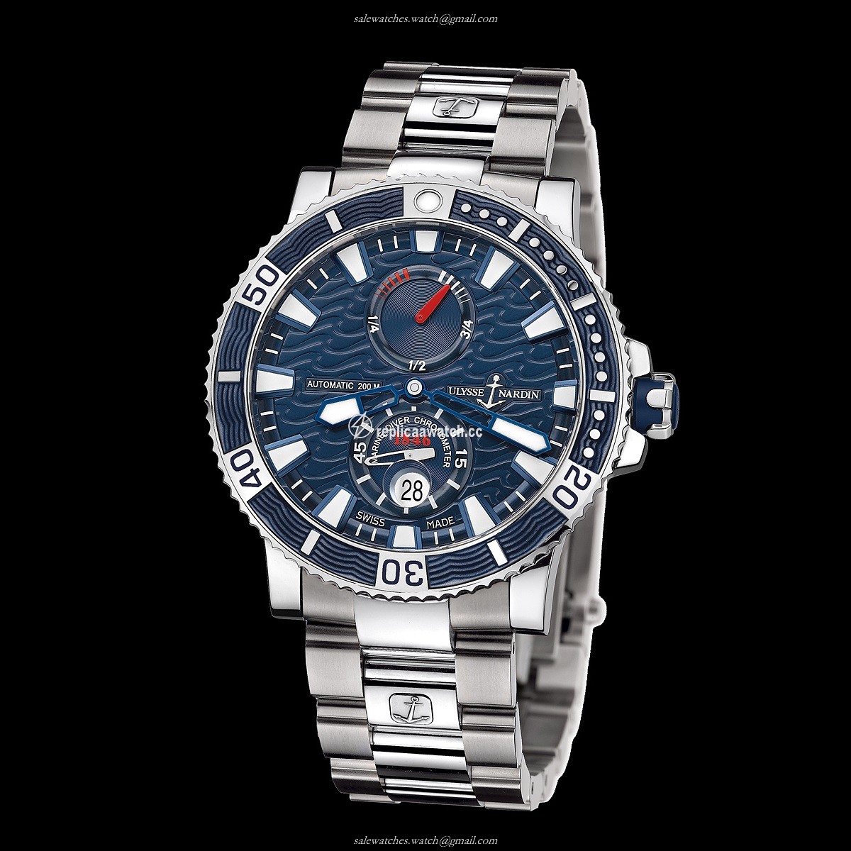 263-90-7M/93 Ulysse Nardin Marine Diver Titanium