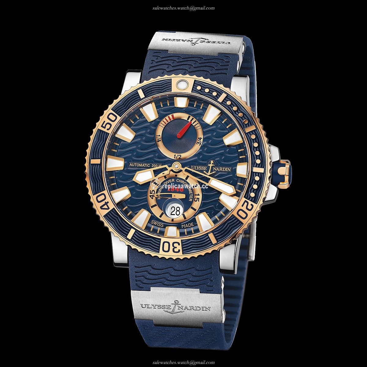 265-90-3T/93 Ulysse Nardin Marine Diver Titanium