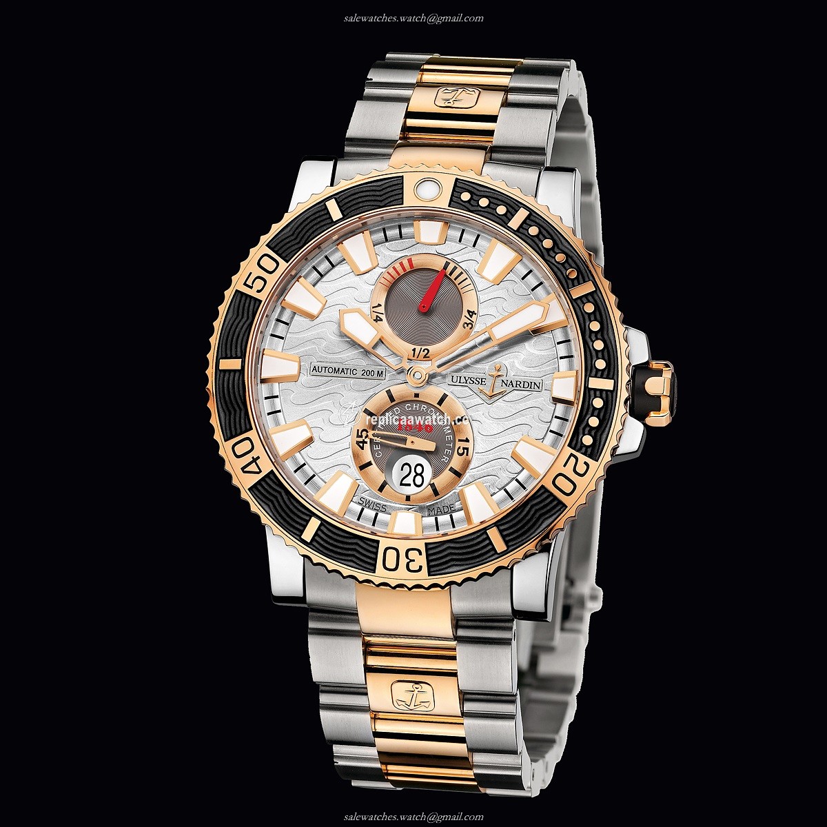 265-90-8M/91 Ulysse Nardin Marine Diver Titanium