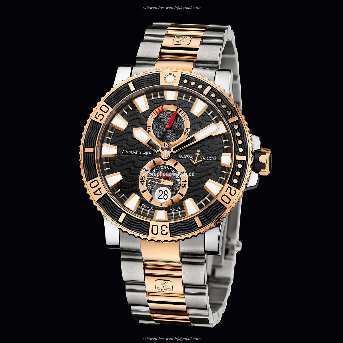 265-90-8M/92 Ulysse Nardin Marine Diver Titanium