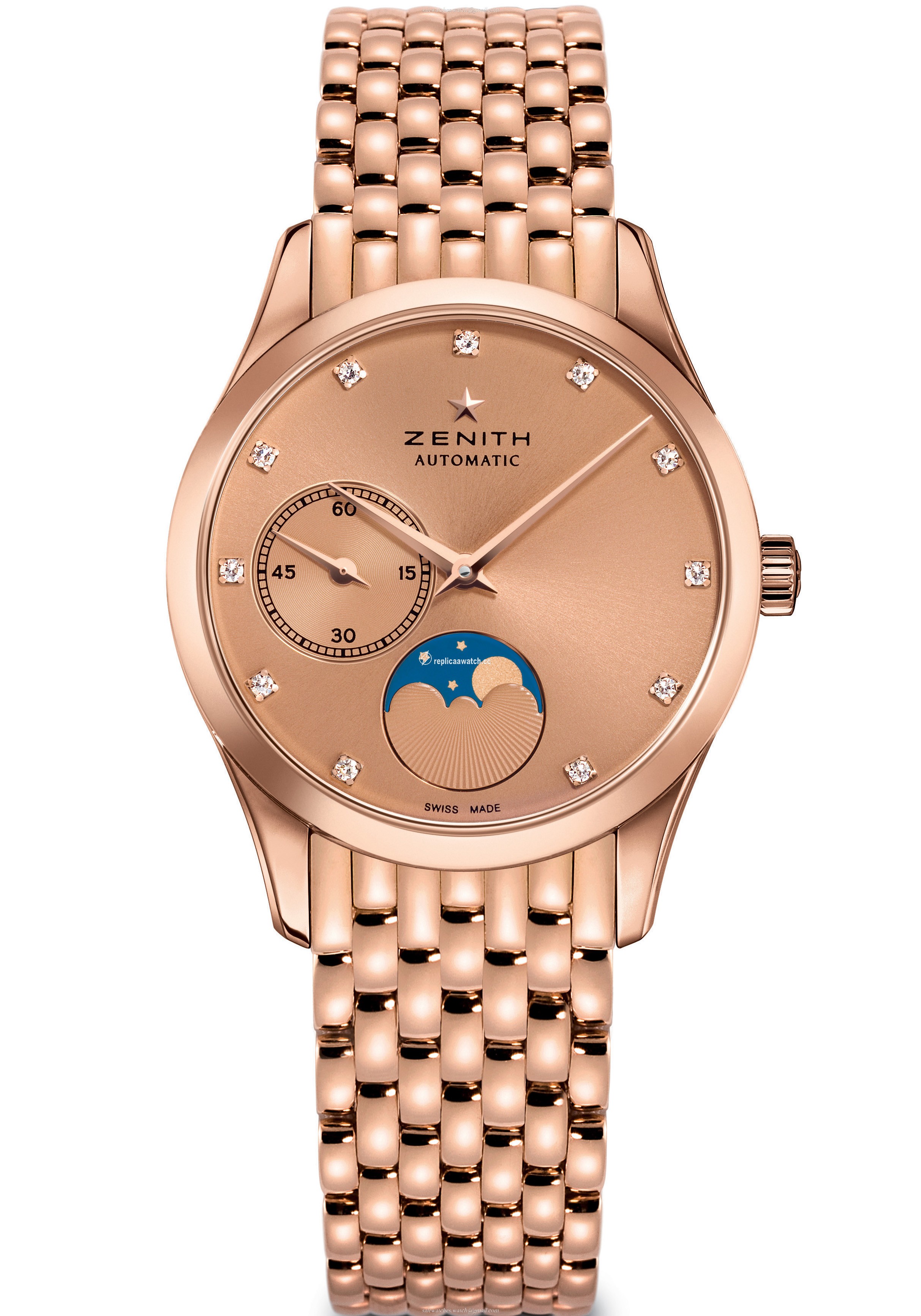 18.2310.692/95.M2310 Zenith Captain Ladies Ultra Thin Lady Moonphase