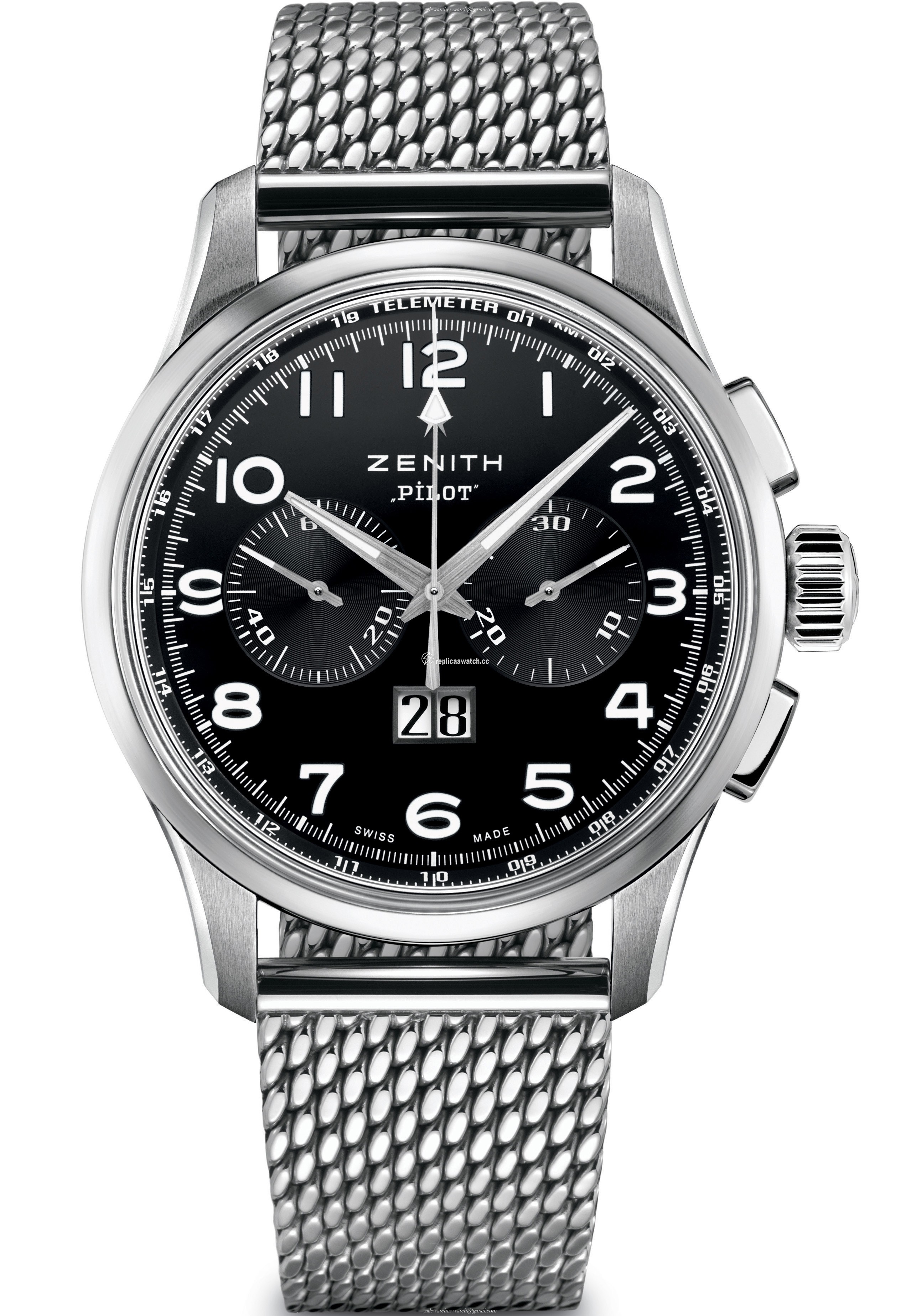 03.2410.4010/21.M2410 Zenith Pilot Big Date Special