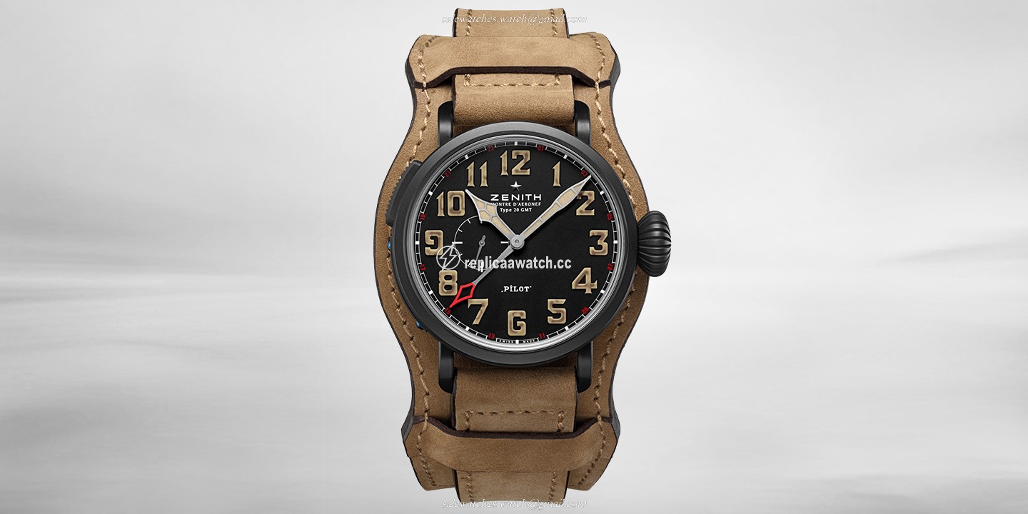 96.2431.693/21.C738 Zenith Pilot Type 20 GMT 1903